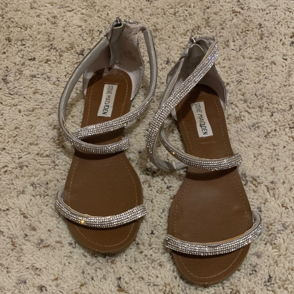 Steve Madden Metallic Strappy Sandals